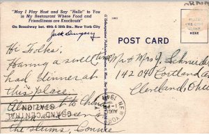 New York, New York - Dine at Jack Dempsey's Broadway Restaurant - in 1948