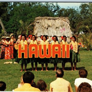 c1960s Waikiki Beach, HI Kodak Hula Show Kapiolani Beach Nani Lii Chrome PC A319