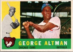 1960 Topps Baseball Card George Altman Chicago Cubs sk10514