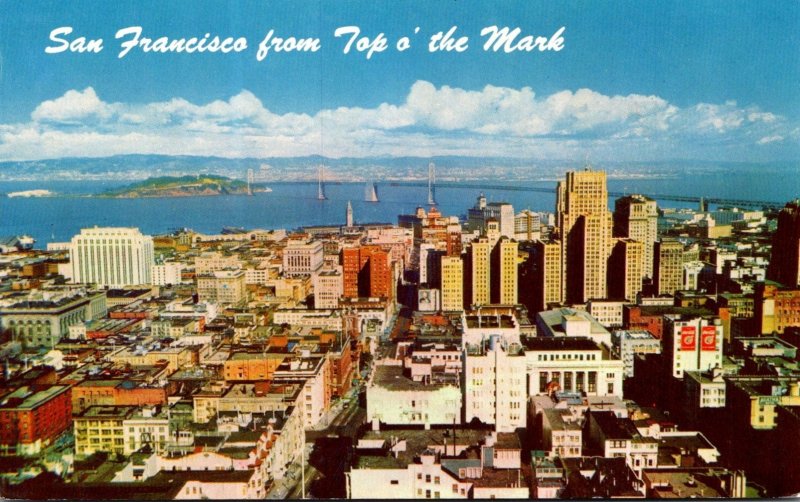 California San Francisco From Top O' The Mark 1962