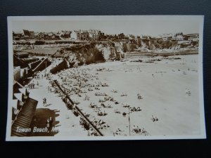 Cornwall NEWQUAY Towan Beach c1950 RP Postcard by Photo Precision 1882