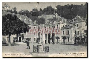 Old Postcard Dauphine Uriage les Bains Thermal baths