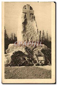 Old Postcard Wood Caures high monument to the memory of Colonel Driant and hi...
