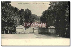 Old Postcard Parc de Saint Cloud Old Pediment of the Palace of The Church