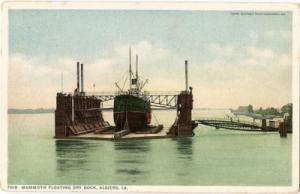 Algiers LA-Boat-Mammoth Floating Dry Dock-Detroit PCard