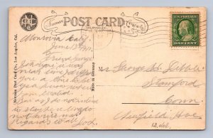 CHARLOTTE AVENUE MT. WILSON MONROVIA CALIFORNIA OLD HOMES POSTCARD 1911