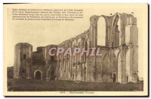 Postcard Old Vendee Maillezais Maillezais Abbey Church