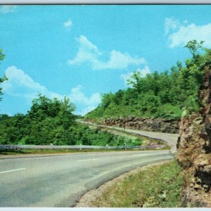 c1960s Arkansas Ozarks US Hwy Route 62 Highway Scene Interstate Road AK PC A256