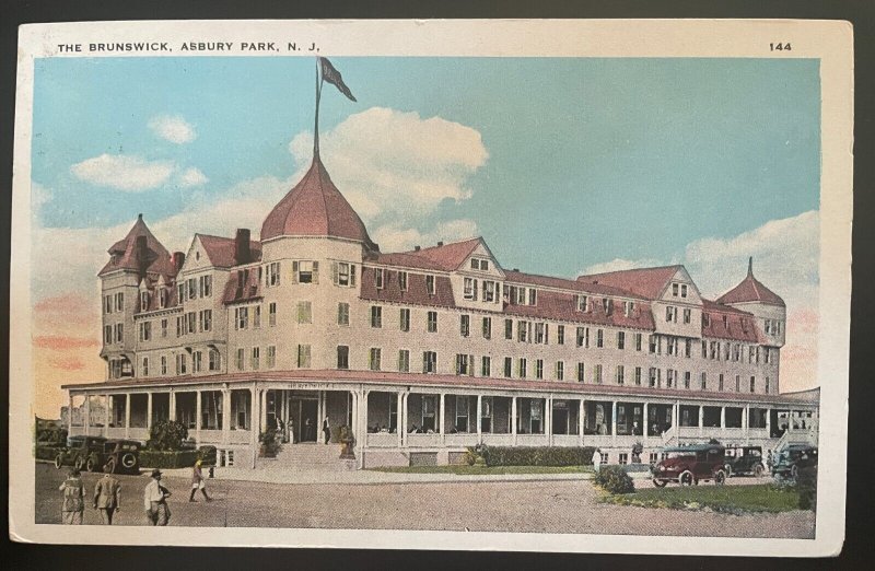 Vintage Postcard 1915-1930 The Brunswick Hotel, Asbury Park, New Jersey (NJ)