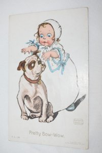 Pretty Bow-wow Postcard Katharine Gassaway 1906 Rotograph Co, NY F. L. 136