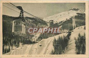 Old Postcard AURON - A t�l�ph�rique pod above the ravine