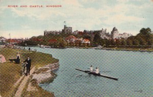 Postcard River and Castle WIndsor UK