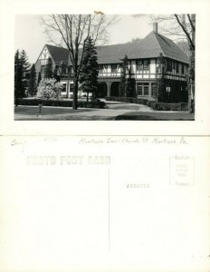 MONTROSE INN CHURCH STREET MONTROSE PA VINTAGE RPPC REAL PHOTO POSTCARD hotel