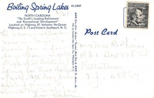 Southport North Carolina Boiling Spring Lake Golf Course Country Club PC AA51185