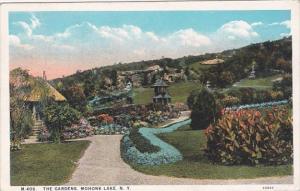 New York Mohonk Lake The Gardens 1930 Curteich