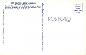 Retreat Plantation Georgia Sea Island Golf Course Vintage Postcard AA43819