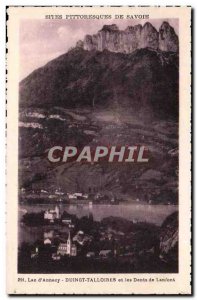 Lac d & # 39Annecy Old Postcard Talloires Duingt and teeth Lanfont