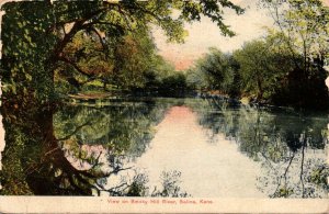 Kansas Salina View On Smoky Hill River 1908