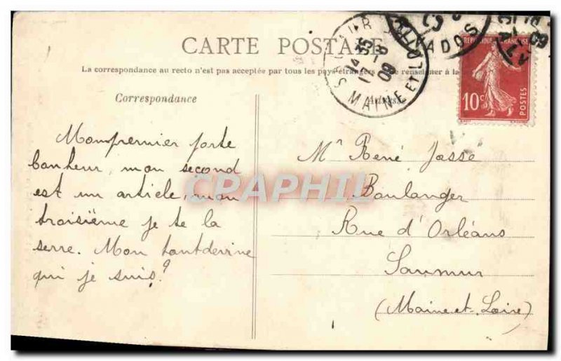 Old Postcard Caen Eglise Saint Pierre and & # 39abside Advertisement Chocolat...