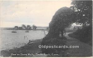 View on Shore Walk Savin Rock, Connecticut, CT, USA 1906 