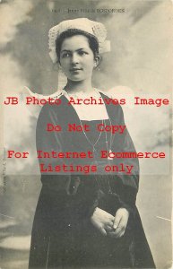 Native Ethnic Culture Costume, Jeune File de Rosporden