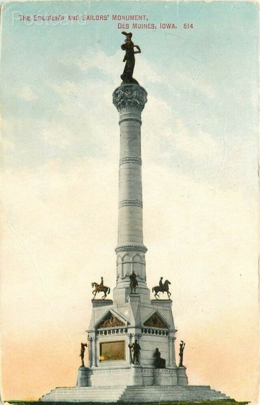 IA, Des Moines, Iowa, Soldiers and Sailors' Monument, No. 514