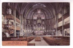 Interior, The Nave, Notre Dame Church Montreal Quebec