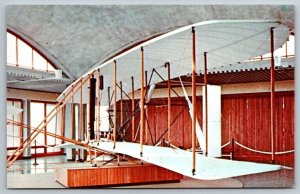 VIntage Postcard Wright Brothers Repro Plane - Outer Banks North Carolina