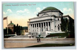 Vintage 1910's Postcard Library Building Columbia University New York City NY