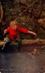 Miss Isaac Walton Fishing 1908