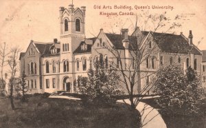 Vintage Postcard 1908 Old Arts Building Queen's University Kingston Canada CAN