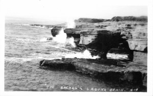 RPPC Postcard California Laguna Beach The Arches #408 23-5054