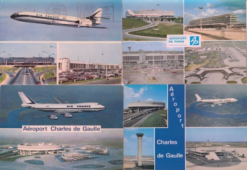 AIRPORT Paris Charles De Gaulle 17 Postcards pre-1980 (L3821)