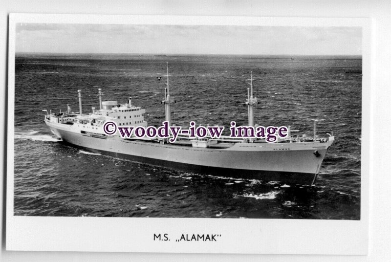 cb0642 - Dutch Van Nievelt Cargo Ship - Alamak , built 1959 - postcard