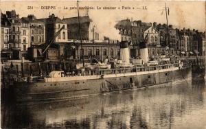 CPA DIEPPE-La gare maritime. Le steamer PARIS (347413)
