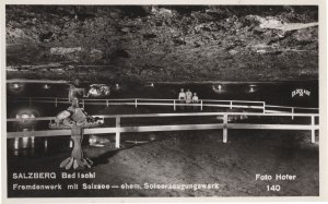 Bad Ischi Salzberg Lake Old Real Photo Austria Postcard