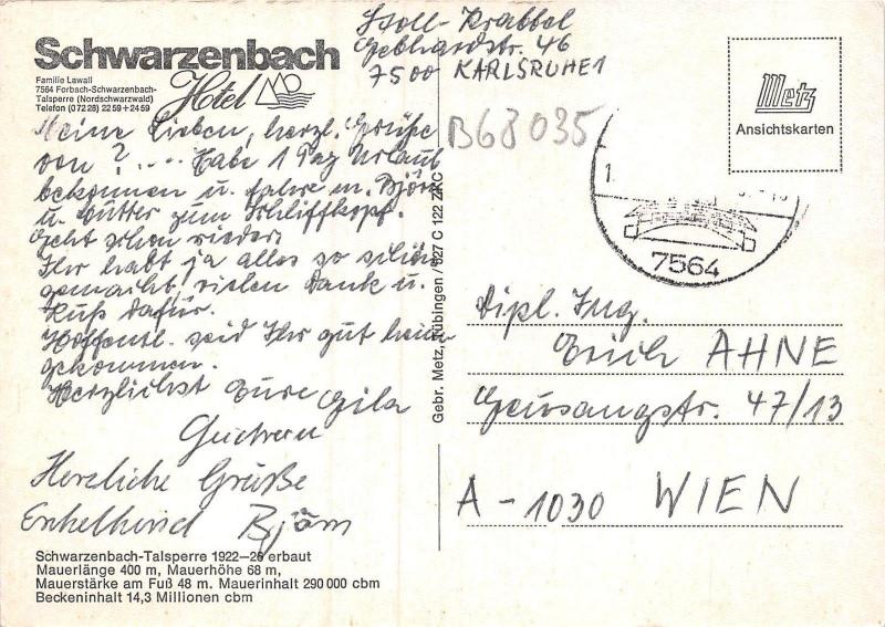 B68035 Germany Schwarzenbach Familie Lawall Forbach