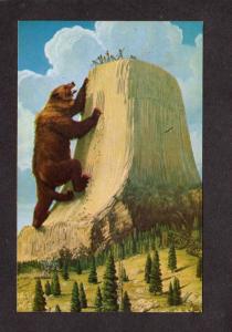 WY Devils Tower Legend Bear Exaggeration Monument Wyoming nr Hulett Sundance