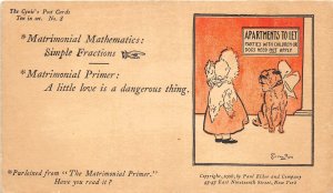 Lot326 advertising the matrimonial primer humor postcard usa new york