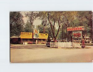 Postcard Buffalo Bill Trading Post, North Platte, Nebraska