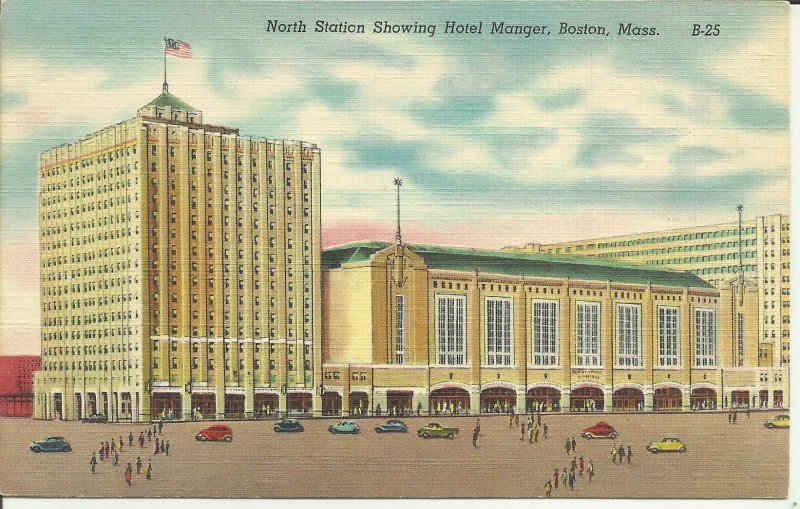 North Station Showing Hotel Manger, Boston, Mass