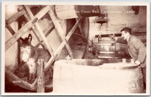 The Great Well Carisbrooke Castle Isle Of Wight Newport England UK Postcard