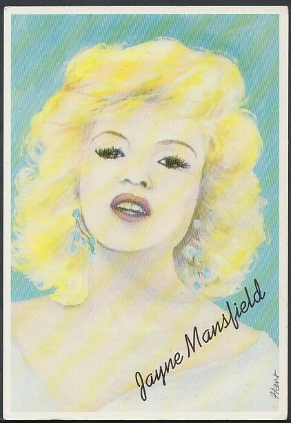 Film Star Postcard - Film Stars of The Fifties - Actress Jayne Mansfield RT2364