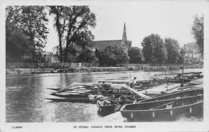 BR64476 st peters church from river staines real photo  uk