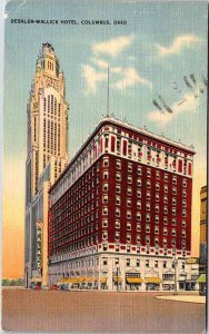 Postcard HOTEL SCENE Columbus Ohio OH AL4395