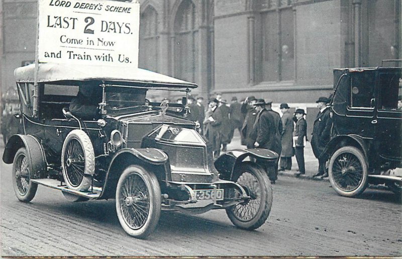 Nostalgia repro postcard Nostalgia Lord Derby's recruiting campaign 1915