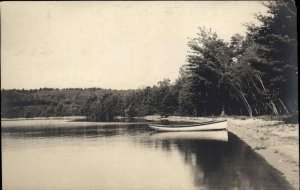 Raymond Maine ME Hawthorne Beach Real Photo RPPC Vintage Postcard