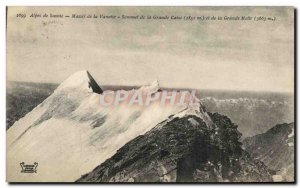 Old Postcard Massif de la Vanoise Summit ela Grande Casse and the Grande Motte