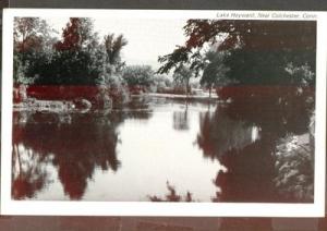 USA CT POSTCARD 40680 LAKE HAYWARD NEAR COLCHESTER REFLEC...