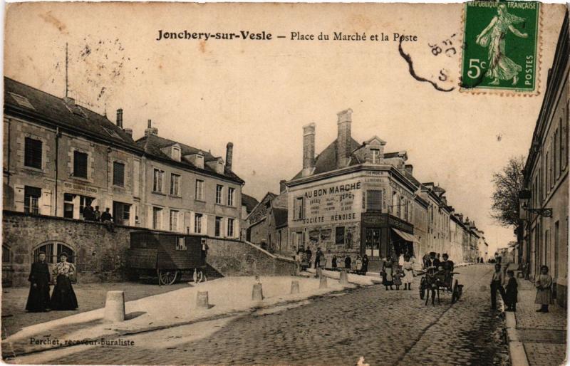 CPA JONCHERY sur VESLE - Place du Marché (364417)